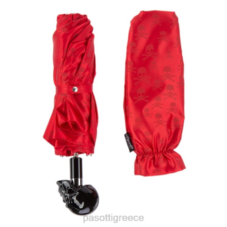 ομπρέλα | PASOTTI 257 prt w33ne - μαύρη πτυσσόμενη ομπρέλα κρανίου 2N6B8614 γυναίκες